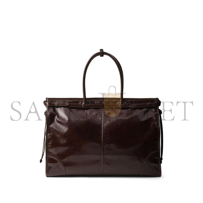 PRADA BONNIE LEATHER TOTE BAG 2VG128 (50*36*17cm)